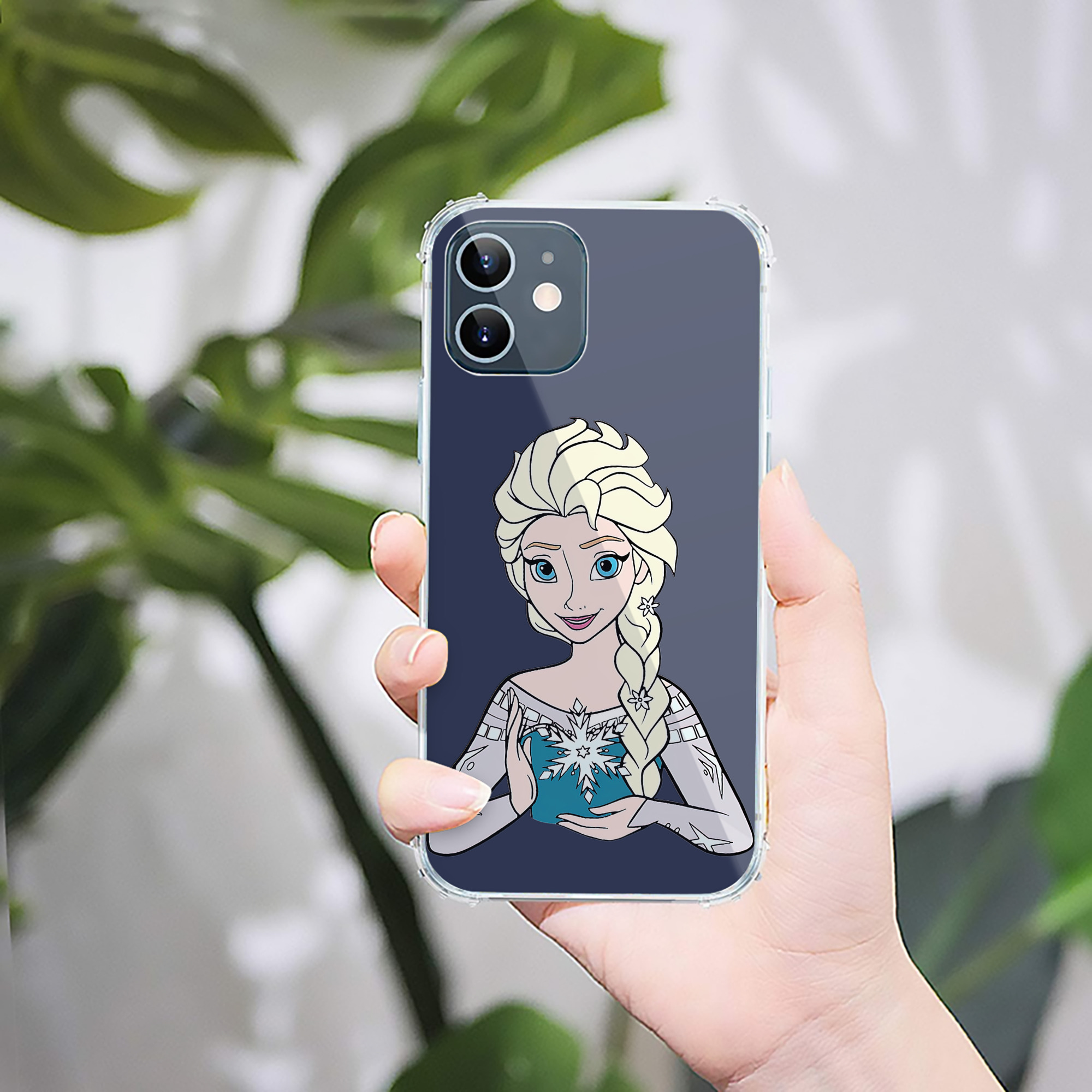 （画像用） アナと雪の女王 アンナ エルサ Frozen Anna Elsa 【iPhone 12シリーズ対応】透明スマホケース（クリアソフトケース）